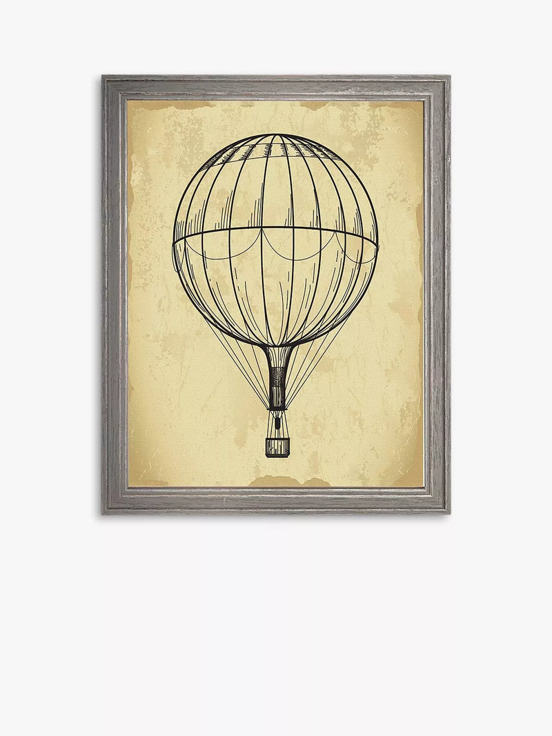 Brookpace Lascelles air balloon print 42x36cm, imported from the UK