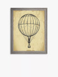 Brookpace Lascelles air balloon print 42x36cm, imported from the UK