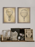 Brookpace Lascelles air balloon print 42x36cm, imported from the UK