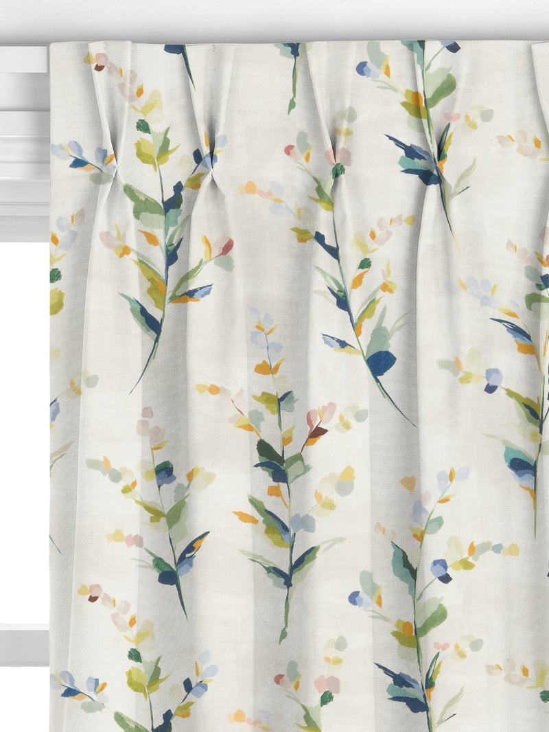 John Lewis Wildflower Sprigs made-to-measure curtains floral multi (British brand)