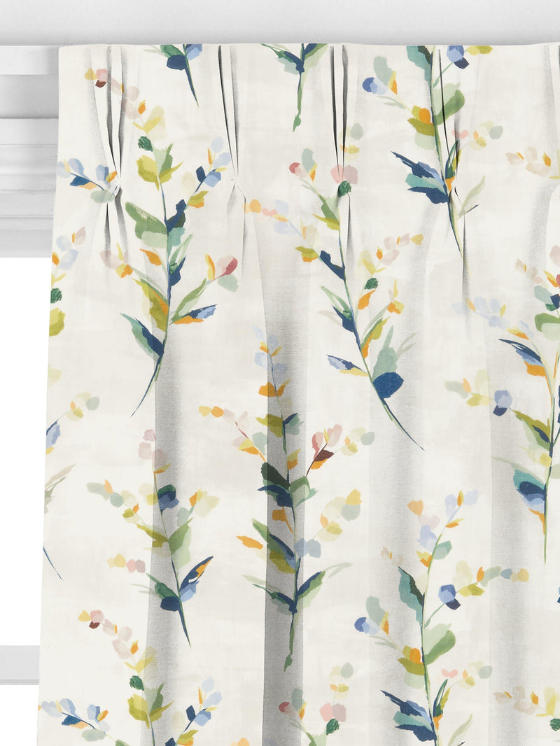 John Lewis Wildflower Sprigs made-to-measure curtains floral multi (British brand)