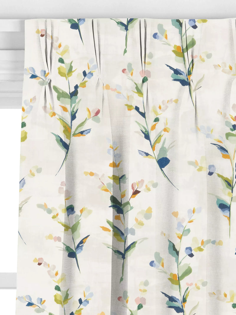 John Lewis Wildflower Sprigs made-to-measure curtains floral multi (British brand)