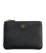 Harrods Valentino Garavani Leather VLogo Signature Pouch- Buy online at McGrocer