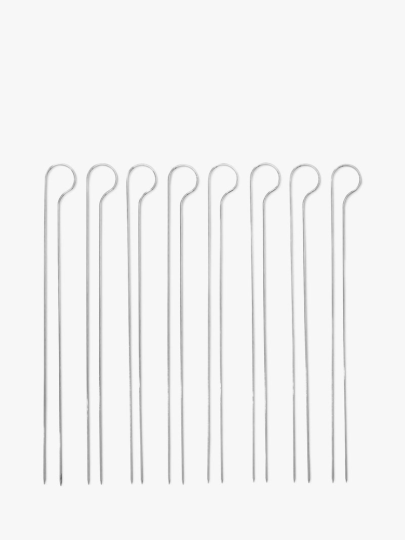 Weber steel BBQ skewer set 8 piece, imported from the UK