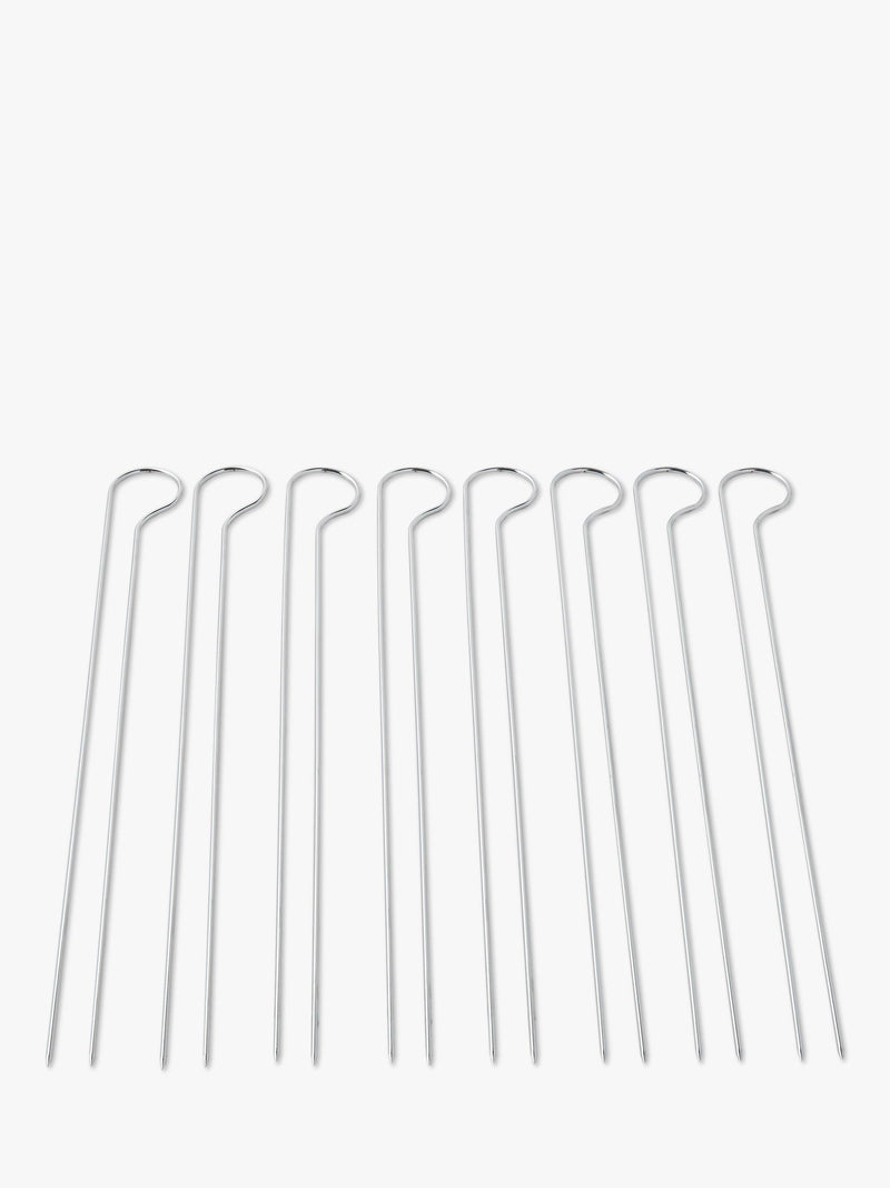 Weber steel BBQ skewer set 8 piece, imported from the UK