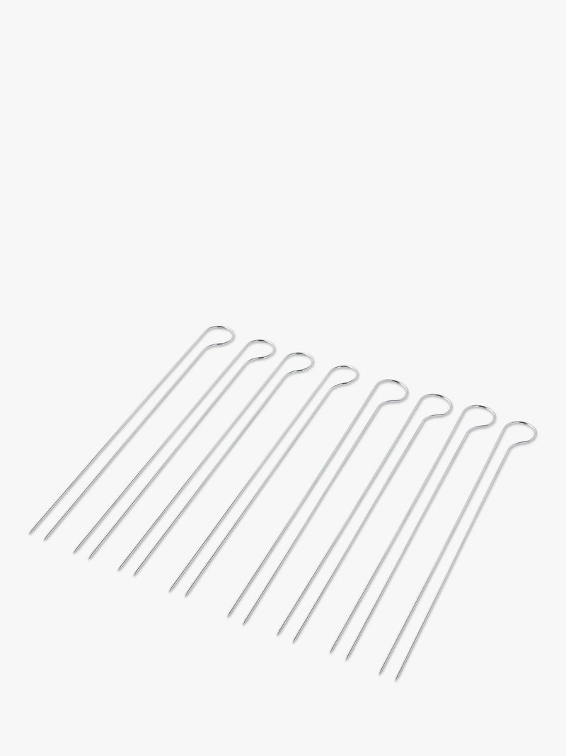 Weber steel BBQ skewer set 8 piece, imported from the UK