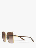 Dolce & Gabbana gold square sunglasses polycarbonate lenses (British brand)
