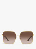 Dolce & Gabbana gold square sunglasses polycarbonate lenses (British brand)