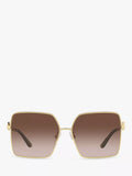 Dolce & Gabbana gold square sunglasses polycarbonate lenses (British brand)