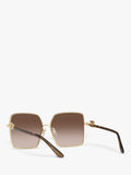 Dolce & Gabbana gold square sunglasses polycarbonate lenses (British brand)