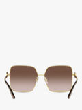 Dolce & Gabbana gold square sunglasses polycarbonate lenses (British brand)