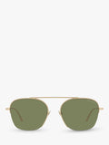 Emporio Armani square sunglasses matte pale gold (British brand)