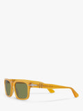 Persol PO3272S rectangular sunglasses honey green frame, imported from the UK