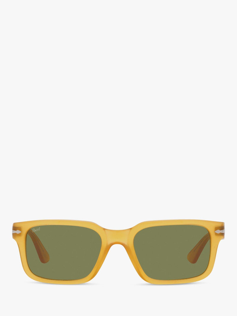 Persol PO3272S rectangular sunglasses honey green frame, imported from the UK