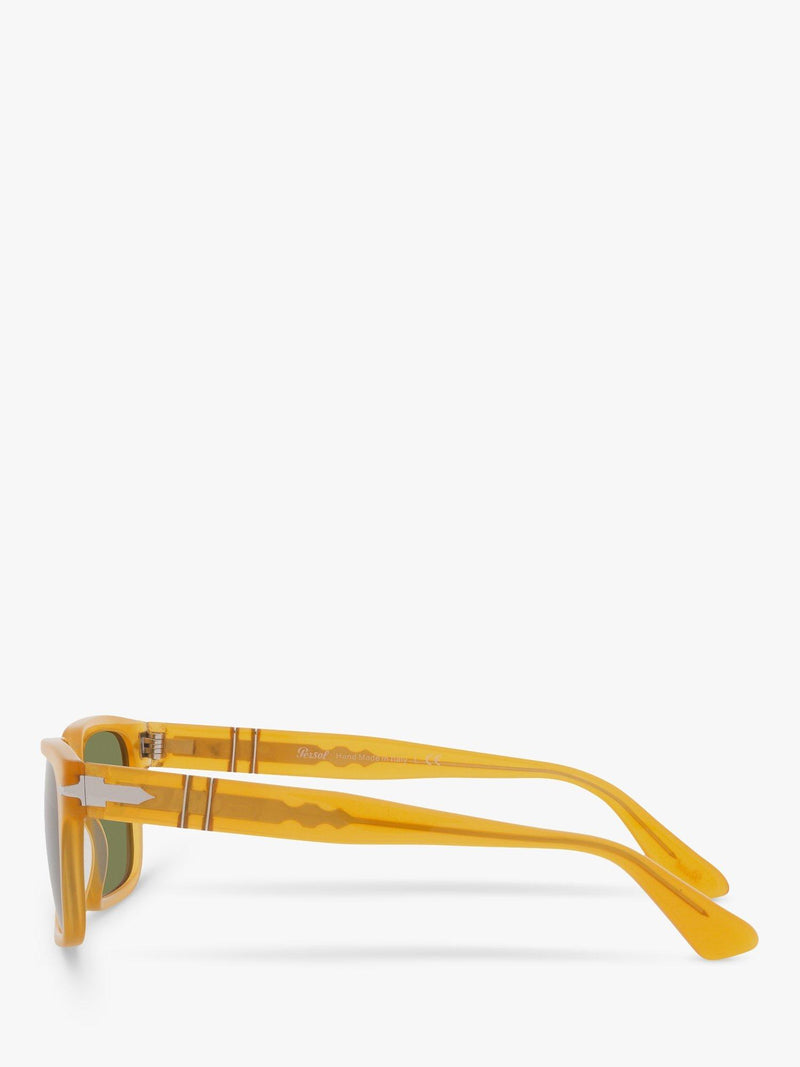 Persol PO3272S rectangular sunglasses honey green frame, imported from the UK