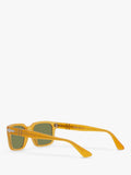 Persol PO3272S rectangular sunglasses honey green frame, imported from the UK