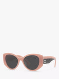 Miu Miu MU 03WS irregular sunglasses grey, imported from the UK