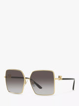 John Lewis Dolce & Gabbana Women's Square Sunglasses Gold/Grey- Buy online at McGrocer