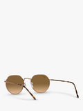 Ray-Ban Jack polarised hexagonal sunglasses medium (British brand)