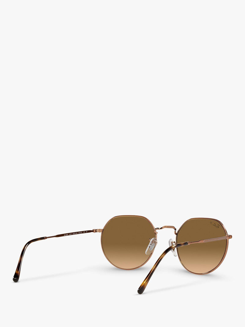 Ray-Ban Jack polarised hexagonal sunglasses medium (British brand)