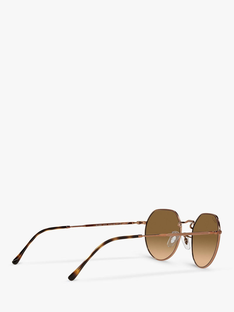 Ray-Ban Jack polarised hexagonal sunglasses medium (British brand)