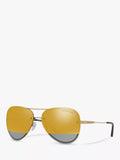 Michael Kors MK1026 aviator sunglasses pale gold grey, UK version