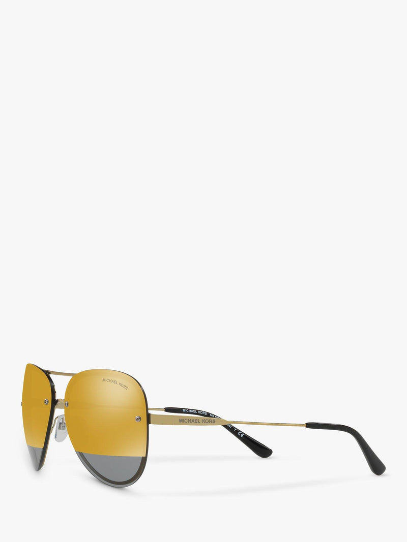 Michael Kors MK1026 aviator sunglasses pale gold grey, UK version