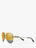 Michael Kors MK1026 aviator sunglasses pale gold grey, UK version