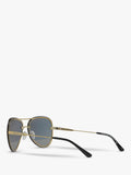 Michael Kors MK1026 aviator sunglasses pale gold grey, UK version