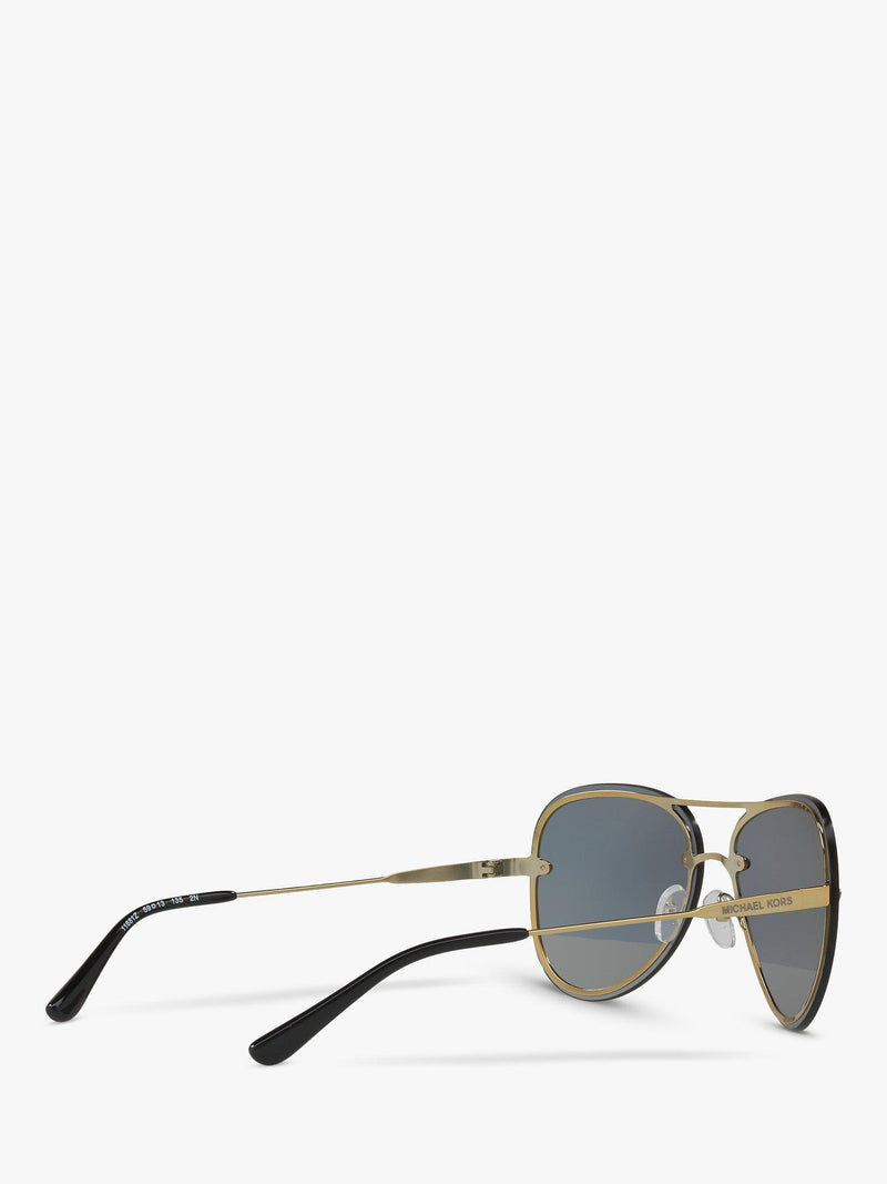 Michael Kors MK1026 aviator sunglasses pale gold grey, UK version