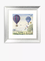 John Lewis John Lewis Catherine Stephenson 'With Friends All Things Are Possible' Embellished Framed Print, 62 x 62cm, Blue/Multi- Buy online at McGrocer