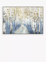 John Lewis John Lewis Allison Pearce New Path I Framed Canvas Print, Blue/Multi, 64 x 94cm- Buy online at McGrocer