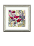John Lewis Catherine Stephenson raspberry poppy framed print 60.5cm, imported from the UK