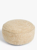 John Lewis jute effect pouffe natural (British brand)