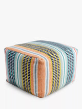 John Lewis John Lewis Salsa Stripe Outdoor Pouffe, Multi- Buy online at McGrocer