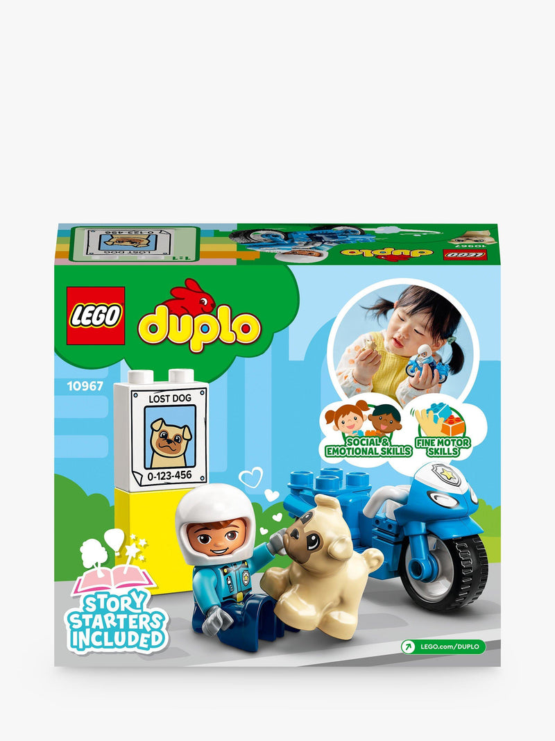 LEGO DUPLO Police Motorcycle 10967 building toy set, UK version