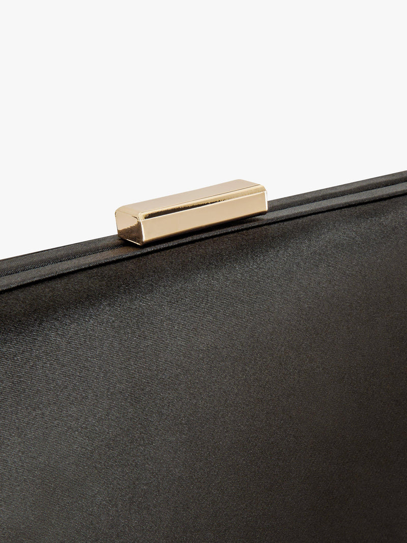 John Lewis Stella clutch bag in faux silk (British brand)