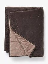John Lewis Truly Reversible Velvet Quilted Bedspread- Buy online at McGrocer