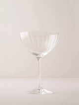 John Lewis Truly Fluted Crystal Coupe Champagne Glasses, Set of 4, 340ml, Clear- Buy online at McGrocer