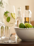 Truly fluted crystal wine glasses 350ml set of four, imported from the UK