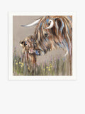 John Lewis framed Highland cow print 80.5cm (British brand)