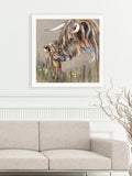 John Lewis framed Highland cow print 80.5cm (British brand)