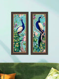John Lewis Julia Purinton peacock framed prints set of 2, UK version
