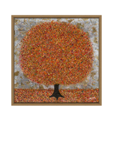John Lewis John Lewis Nicky Chubb 'Bright & Beautiful Autumn' Framed Canvas Print & Mount, Orange, 86 x 86cm- Buy online at McGrocer