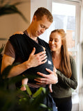 Gaia Baby Organic Cotton Stretchy Wrap Baby Carrier 15kg, UK version