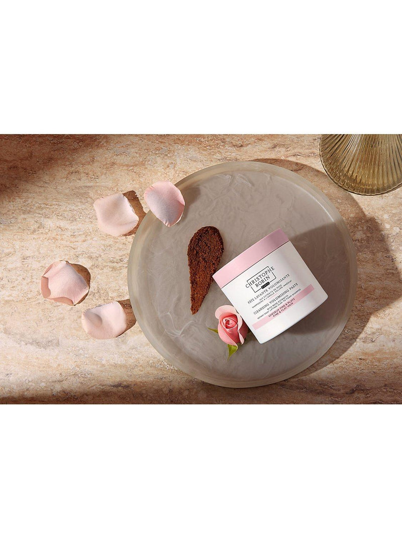 Christophe Robin cleansing volumising paste with pure rassoul clay and rose extracts 250ml - British product