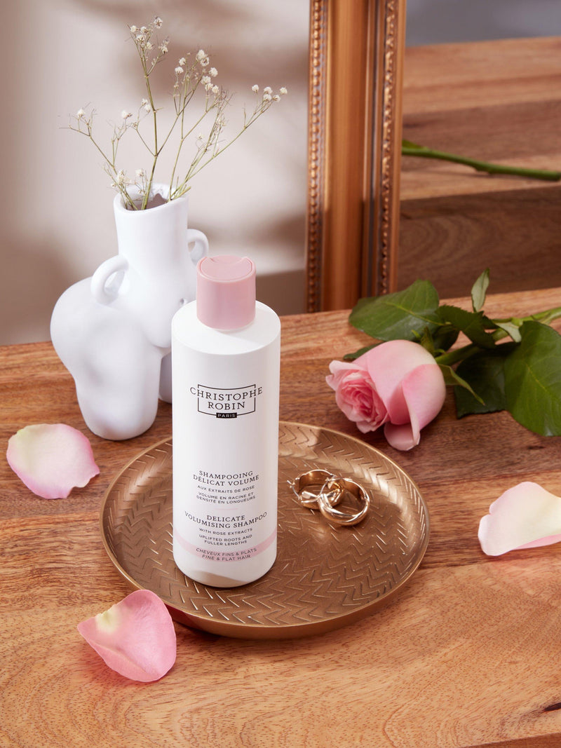 Christophe Robin delicate volumising shampoo with rose extracts 250ml - British product