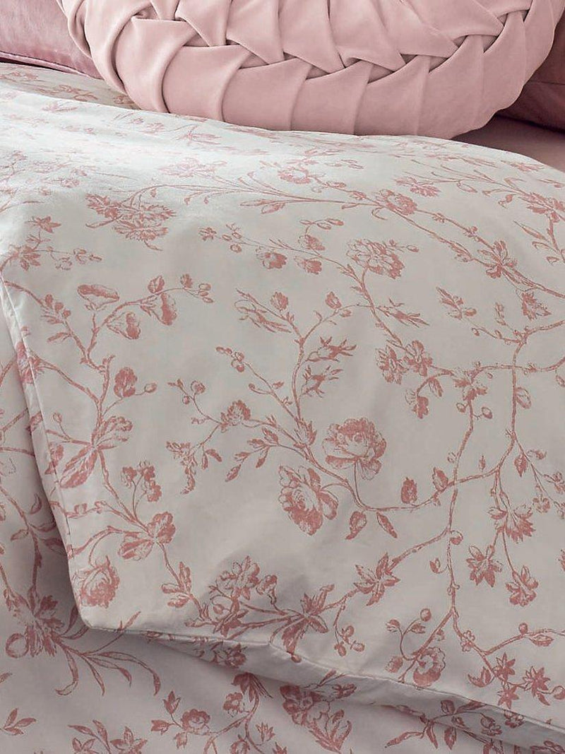 Laura Ashley Aria duvet cover set in blush pink - British product