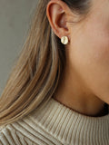 Tutti Frost textured stud earrings in gold - (British brand)