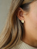 Tutti Frost textured stud earrings in gold - (British brand)